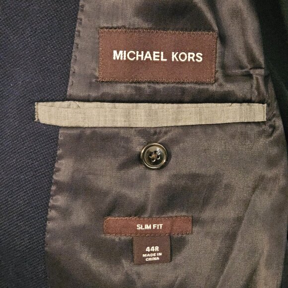 Michael Kors Slim Fit Sport Coat – 44R – Navy – Excellent Condition - Picture 4 of 9